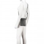 Umhängetasche / Handytasche mit Silberfittings, Marke: Hausfelder Manufaktur, Abmessungen in cm: 14.5x21x1.7, Bild 5 von 6