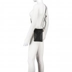 Umhängetasche / Handytasche mit Goldfittings, Marke: Hausfelder Manufaktur, Abmessungen in cm: 14.5x21x1.7, Bild 5 von 6