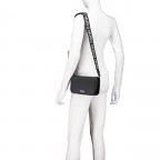 Umhängetasche Bel Crossbody Flap, Farbe: schwarz, beige, Marke: HUGO, Abmessungen in cm: 20x14x7.5, Bild 4 von 6