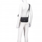 Umhängetasche Bel Crossbody Flap, Farbe: schwarz, beige, Marke: HUGO, Abmessungen in cm: 20x14x7.5, Bild 5 von 6