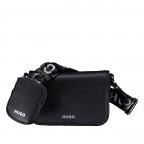 Umhängetasche Bel Crossbody Flap, Farbe: schwarz, beige, Marke: HUGO, Abmessungen in cm: 20x14x7.5, Bild 1 von 6