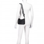 Umhängetasche Bel Crossbody, Farbe: schwarz, beige, Marke: HUGO, Abmessungen in cm: 22.5x15.5x6, Bild 4 von 6