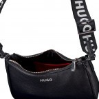 Umhängetasche Bel Crossbody, Farbe: schwarz, beige, Marke: HUGO, Abmessungen in cm: 22.5x15.5x6, Bild 6 von 6