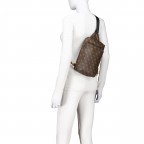 Umhängetasche Milano Slingbag 4g-logo, Farbe: schwarz, braun, cognac, Marke: Guess, Abmessungen in cm: 18.5x27.5x6.5, Bild 5 von 6