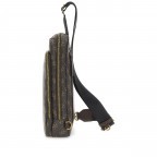 Umhängetasche Milano Slingbag 4g-logo, Farbe: schwarz, braun, cognac, Marke: Guess, Abmessungen in cm: 18.5x27.5x6.5, Bild 3 von 6