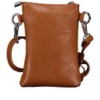 Umhängetasche / Handytasche Velours mit Silberfittings, Farbe: grau, braun, taupe/khaki, grün/oliv, beige, Marke: Hausfelder Manufaktur, Abmessungen in cm: 14.5x21x1.7, Bild 3 von 6