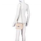 Umhängetasche Roros, Farbe: beige, weiß, Marke: Seidenfelt, Abmessungen in cm: 21x16.5x6.5, Bild 4 von 8