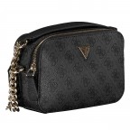 Umhängetasche Noelle II 4G-Logo, Farbe: anthrazit, braun, Marke: Guess, Abmessungen in cm: 19.5x14x7, Bild 2 von 6