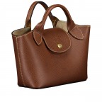 Handtasche Epure S, Farbe: grau, blau/petrol, cognac, weiß, Marke: Longchamp, Abmessungen in cm: 18.5x15x7.5, Bild 2 von 6
