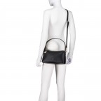Beuteltasche Delia S, Farbe: schwarz, rot/weinrot, Marke: AIGNER, Abmessungen in cm: 27x15x9, Bild 6 von 9
