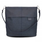 Umhängetasche Olli OT8, Farbe: grau, blau/petrol, beige, Marke: Zwei, Abmessungen in cm: 23x25x10, Bild 1 von 7