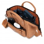 Umhängetasche Crossbody S, Farbe: anthrazit, cognac, rot/weinrot, beige, Marke: Cabaia, Abmessungen in cm: 18x14x7.5, Bild 2 von 5