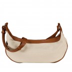 Umhängetasche Canvas, Farbe: schwarz, cognac, taupe/khaki, Marke: Hausfelder Manufaktur, Abmessungen in cm: 35.5x18x8, Bild 1 von 6