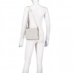 Umhängetasche MD20 QMT51 Whitecap Gray, Farbe: weiß, Marke: Mandarina Duck, EAN: 8032803857330, Abmessungen in cm: 25x18.5x7, Bild 4 von 6