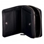 Geldbörse Mel Zip Wallet Black, Farbe: schwarz, Marke: HUGO, EAN: 4063545102826, Abmessungen in cm: 11x10x3.2, Bild 4 von 4