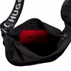 Beuteltasche Bel Crossbody Black, Farbe: schwarz, Marke: HUGO, EAN: 4063545103700, Abmessungen in cm: 28.5x15.5x8.7, Bild 6 von 6