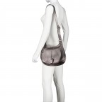 Satteltasche Metallic Silber, Farbe: metallic, Marke: Hausfelder Manufaktur, EAN: 4065646022638, Abmessungen in cm: 31x22x9, Bild 4 von 7