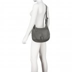Satteltasche Dunkelgrau, Farbe: grau, Marke: Hausfelder Manufaktur, EAN: 4065646022584, Abmessungen in cm: 30x24x9, Bild 5 von 6