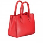 Handtasche Dollaro Hellrot, Farbe: rot/weinrot, Marke: Hausfelder Manufaktur, EAN: 4065646022713, Abmessungen in cm: 23.5x18x9.5, Bild 2 von 7