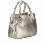 Handtasche Metallic Gold, Farbe: metallic, Marke: Hausfelder Manufaktur, EAN: 4065646022737, Abmessungen in cm: 23x18x10, Bild 2 von 7