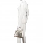 Handtasche Metallic Gold, Farbe: metallic, Marke: Hausfelder Manufaktur, EAN: 4065646022737, Abmessungen in cm: 23x18x10, Bild 4 von 7