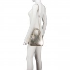 Handtasche Metallic Gold, Farbe: metallic, Marke: Hausfelder Manufaktur, EAN: 4065646022737, Abmessungen in cm: 23x18x10, Bild 5 von 7