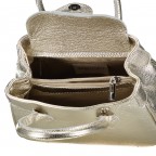 Handtasche Metallic Gold, Farbe: metallic, Marke: Hausfelder Manufaktur, EAN: 4065646022737, Abmessungen in cm: 23x18x10, Bild 7 von 7