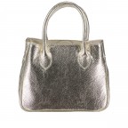 Handtasche Metallic Gold, Farbe: metallic, Marke: Hausfelder Manufaktur, EAN: 4065646022737, Abmessungen in cm: 23x18x10, Bild 3 von 7
