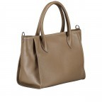 Handtasche Dollaro Taupe, Farbe: taupe/khaki, Marke: Hausfelder Manufaktur, EAN: 4065646022812, Abmessungen in cm: 28x22x14.7, Bild 2 von 7