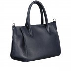 Handtasche Dollaro Dunkelblau, Farbe: blau/petrol, Marke: Hausfelder Manufaktur, EAN: 4065646022836, Abmessungen in cm: 28x22x14.7, Bild 2 von 7