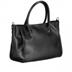 Handtasche Dollaro Schwarz, Farbe: schwarz, Marke: Hausfelder Manufaktur, EAN: 4065646022843, Abmessungen in cm: 28x22x14.7, Bild 2 von 7
