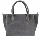 Handtasche Velours Grau, Farbe: grau, Marke: Hausfelder Manufaktur, EAN: 4065646022850, Abmessungen in cm: 28x22x14.5, Bild 3 von 8