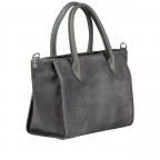 Handtasche Velours Grau, Farbe: grau, Marke: Hausfelder Manufaktur, EAN: 4065646022850, Abmessungen in cm: 28x22x14.5, Bild 2 von 8