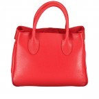 Handtasche Hellrot, Farbe: rot/weinrot, Marke: Hausfelder Manufaktur, EAN: 4065646022973, Abmessungen in cm: 30x22x12, Bild 3 von 7