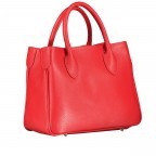 Handtasche Hellrot, Farbe: rot/weinrot, Marke: Hausfelder Manufaktur, EAN: 4065646022973, Abmessungen in cm: 30x22x12, Bild 2 von 7