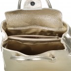 Handtasche Metallic Gold, Farbe: metallic, Marke: Hausfelder Manufaktur, EAN: 4065646022997, Abmessungen in cm: 29.5x22.5x12, Bild 7 von 7