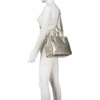Handtasche Metallic Gold, Farbe: metallic, Marke: Hausfelder Manufaktur, EAN: 4065646022997, Abmessungen in cm: 29.5x22.5x12, Bild 6 von 7