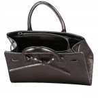 Handtasche Metallic Anthra, Farbe: anthrazit, Marke: Hausfelder Manufaktur, EAN: 4065646023062, Abmessungen in cm: 28.5x21x12, Bild 7 von 7