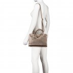 Handtasche Metallic Bronce, Farbe: metallic, Marke: Hausfelder Manufaktur, EAN: 4065646023055, Abmessungen in cm: 28.5x21x12, Bild 5 von 7