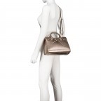 Handtasche Metallic Bronce, Farbe: metallic, Marke: Hausfelder Manufaktur, EAN: 4065646023055, Abmessungen in cm: 28.5x21x12, Bild 6 von 7