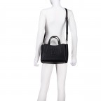 Handtasche Anett Tote Bag M Black, Farbe: schwarz, Marke: BOSS, EAN: 4063545102055, Abmessungen in cm: 30x20x14, Bild 6 von 7