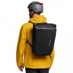 Fahrradtasche / Rucksack Aqua Transformer 2in1 Volumen 26 Liter Black, Farbe: schwarz, Marke: Vaude, EAN: 4067729050453, Abmessungen in cm: 34x50x20, Bild 8 von 10