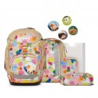 Schulranzen Pack Eco Hero Set 6-teilig Modell 2025 Flower PowBär, Farbe: beige, Marke: Ergobag, EAN: 4057081200962, Abmessungen in cm: 28x40x25, Bild 1 von 8