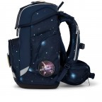 Schulranzen Cubo Galaxy Glow Set 5-teilig Modell 2025 KoBärnikus, Farbe: blau/petrol, Marke: Ergobag, EAN: 4057081192410, Abmessungen in cm: 28x38x25, Bild 4 von 9
