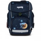Schulranzen Cubo Galaxy Glow Set 5-teilig Modell 2025 KoBärnikus, Farbe: blau/petrol, Marke: Ergobag, EAN: 4057081192410, Abmessungen in cm: 28x38x25, Bild 2 von 9