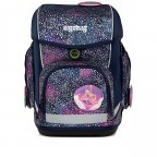 Schulranzen Cubo Super Reflex Glow Set 5-teilig Modell 2025 Bärlaxy, Farbe: blau/petrol, Marke: Ergobag, EAN: 4057081192243, Abmessungen in cm: 28x38x25, Bild 2 von 9