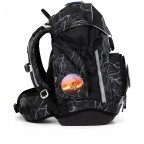 Schulranzen Pack Reflex Glow Set 6-teilig Modell 2025 Super ReflektBär, Farbe: schwarz, Marke: Ergobag, EAN: 4057081200481, Abmessungen in cm: 28x40x25, Bild 6 von 9