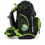 Schulranzen Pack Lumi Edition Set 6-teilig Modell 2025 CyBär Race, Farbe: schwarz, Marke: Ergobag, EAN: 4057081200696, Abmessungen in cm: 28x40x25, Bild 5 von 8