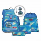 Schulranzen Cloud Flash Set 5-teilig Ninja Zazu, Farbe: blau/petrol, Marke: Step by Step, EAN: 4047443525062, Abmessungen in cm: 28x37.5x20, Bild 1 von 14