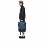 Rucksack Trail Rolltop Backpack mit Laptopfach 15 Zoll Pulse, Farbe: blau/petrol, Marke: Rains, EAN: 5711747604042, Abmessungen in cm: 36x47x13, Bild 4 von 5
